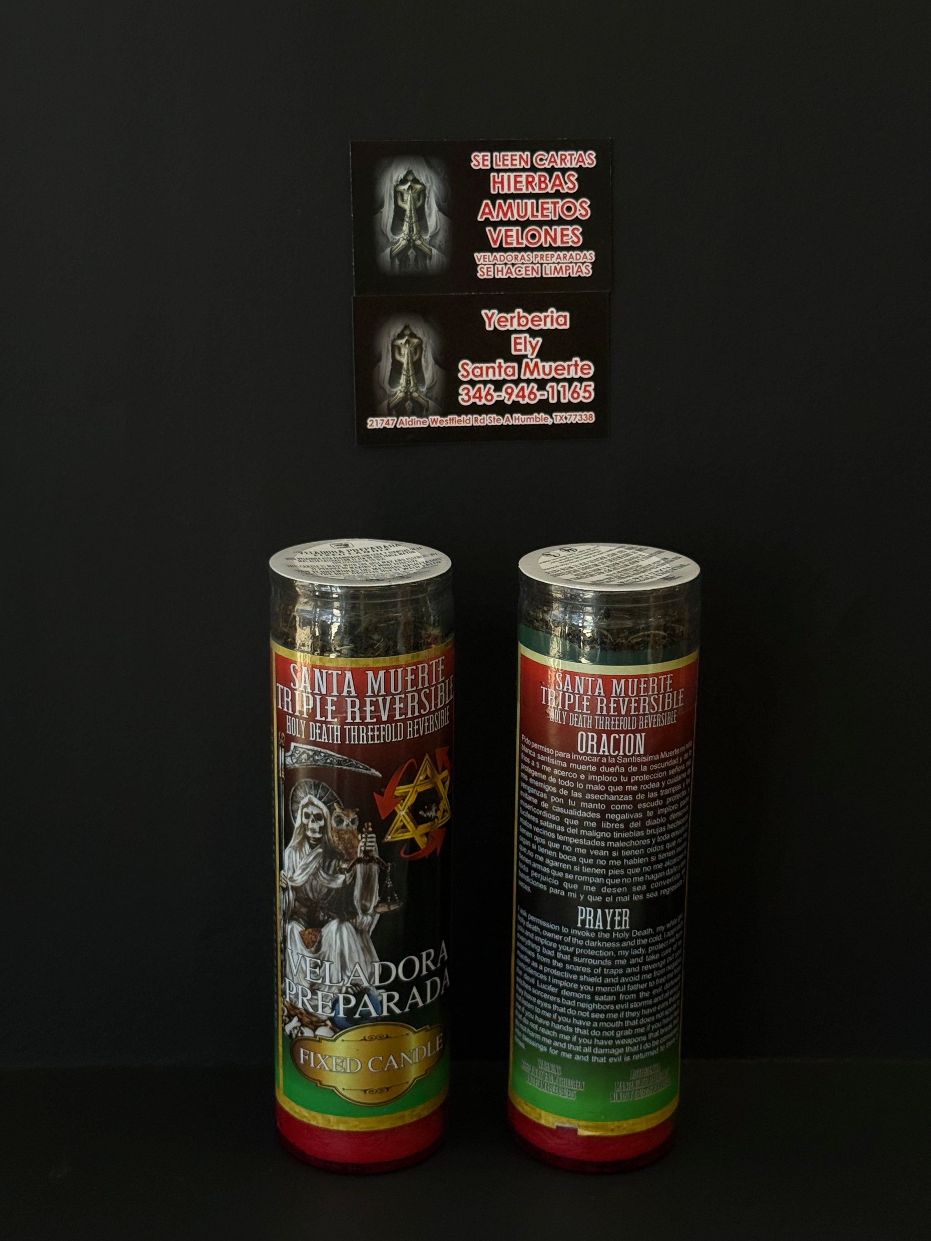 Santa Muerte Triple Reverse - Holy Death