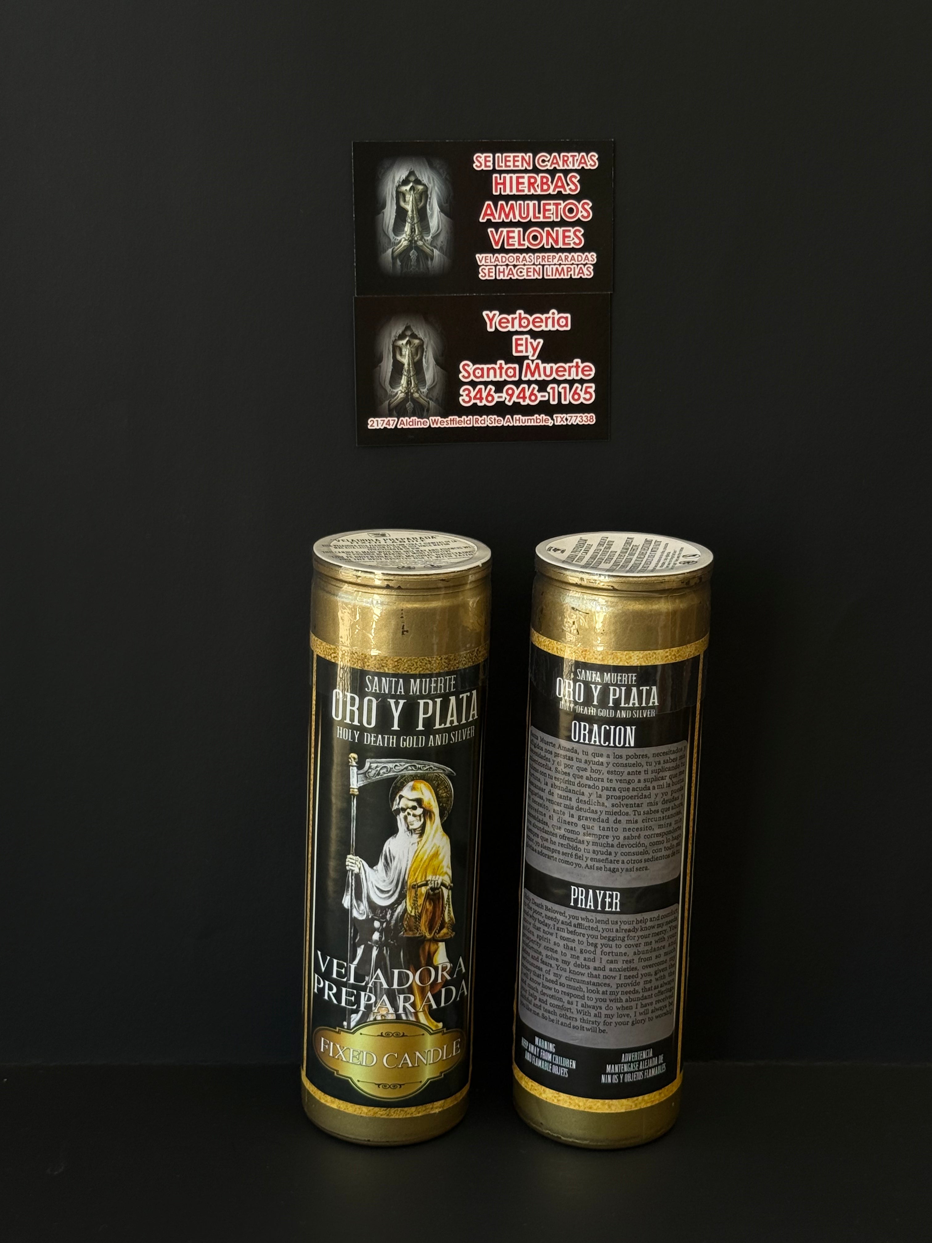 Santa Muerte Oro y Plata/Holy Death Gold and Silver