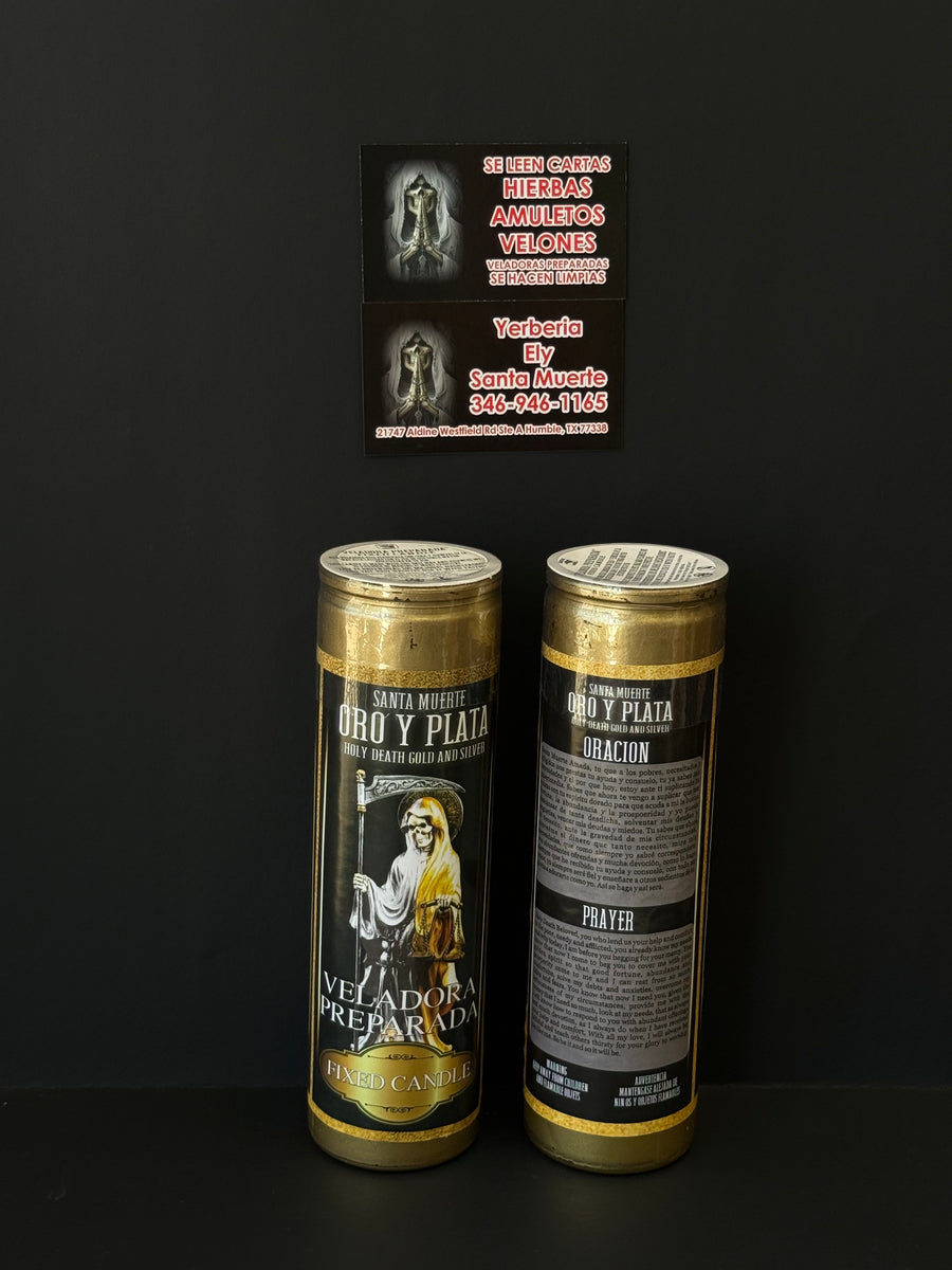 Santa Muerte Oro y Plata/Holy Death Gold and Silver