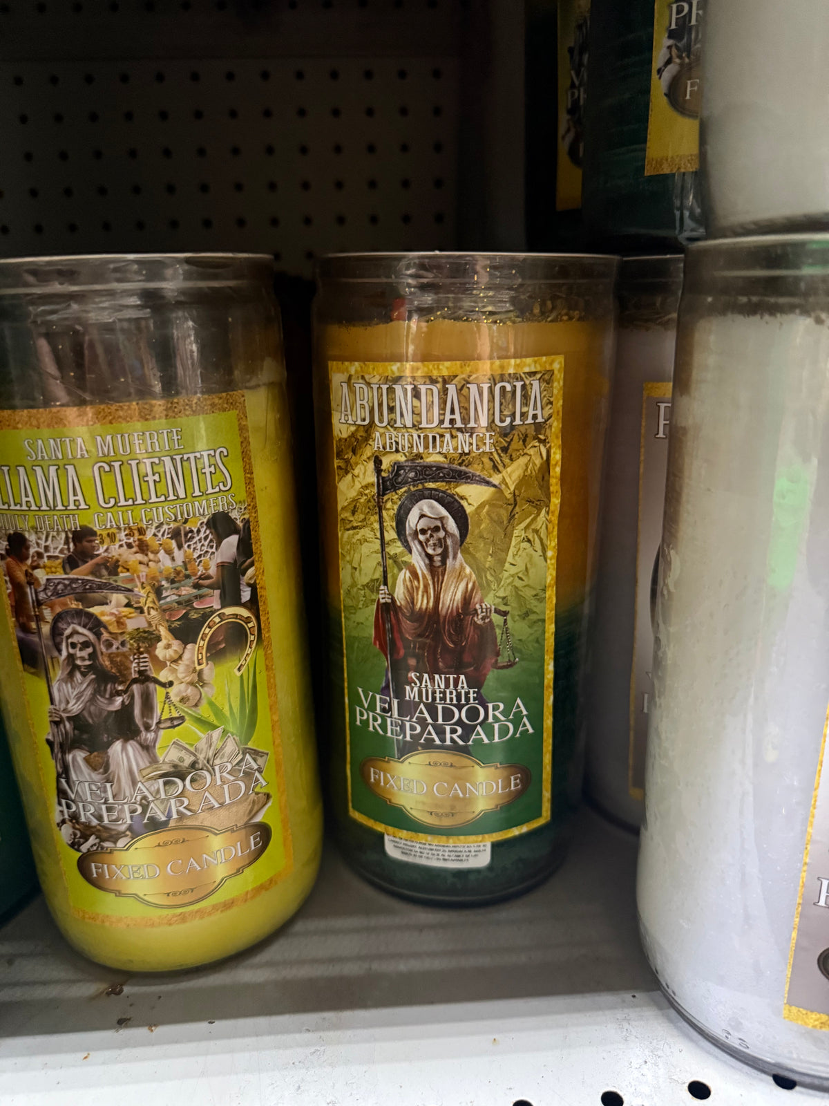 Veladora Santa Muerte Abundancia